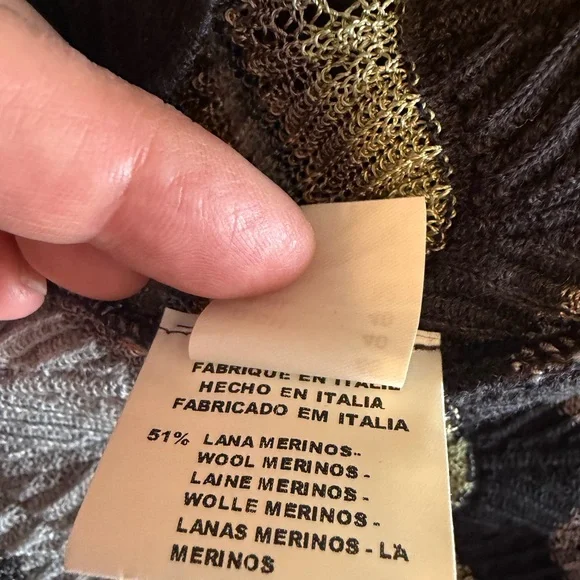 Elegant Black and Multicolor Missoni Knit Dress - Picture 8 of 8